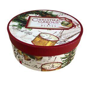 Williams Sonoma Christmas Carols Salad Luncheon Plates 8-3/4 in Set of Six 2011